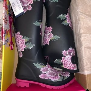 Joules Tall Welly Print Rain Boots
